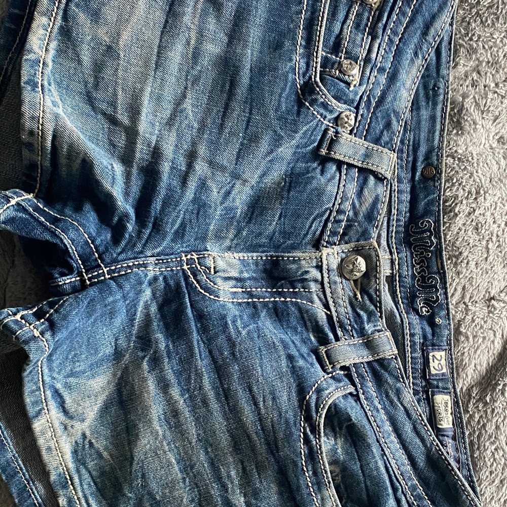 Miss Me Distressed Blue Denim Jeans